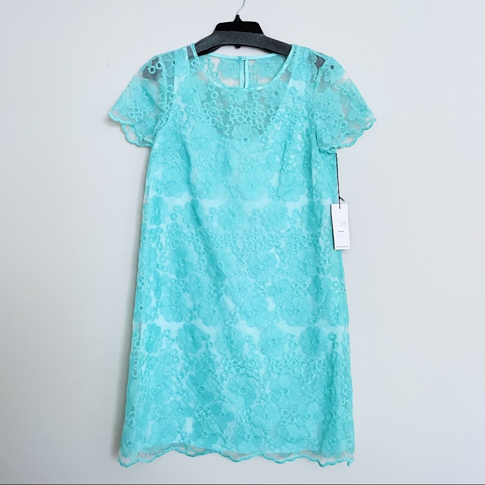 Sara Campbell Turquoise Lace Dress
